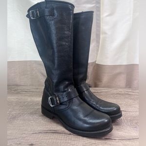 Frye Veronica Slouch Boots Black size 8